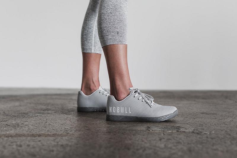 Women's Nobull High-Rise Crop (PLUSH Heather) Jogger Grey | SG Z3129U